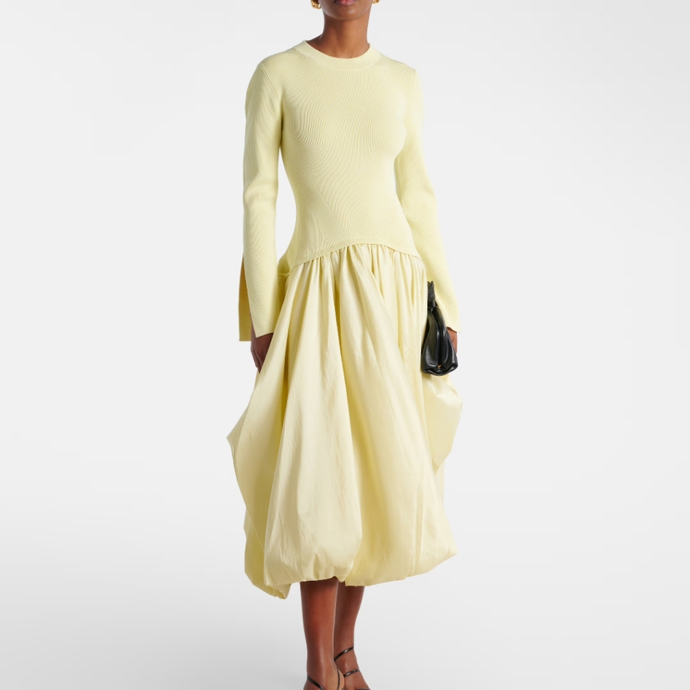 Simkhai lzzy taffeta midi dress